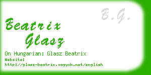 beatrix glasz business card